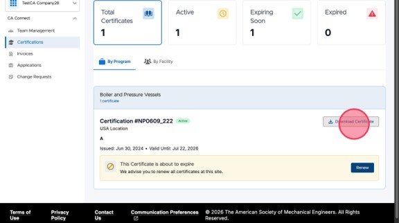 Download Certificate