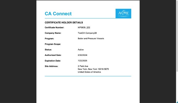 Review certification