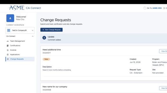 Change Requests